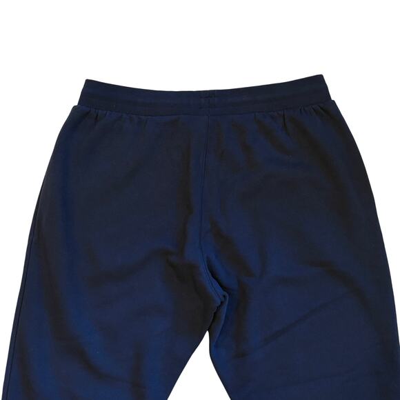 Adidas Essentials Sweatpants Mens Size XL Blue Fleece Cuffed Tapered Leg Pockets - Picture 3 of 10